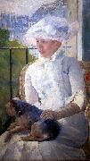Mary Cassatt Young Girl at a Window USA oil painting artist